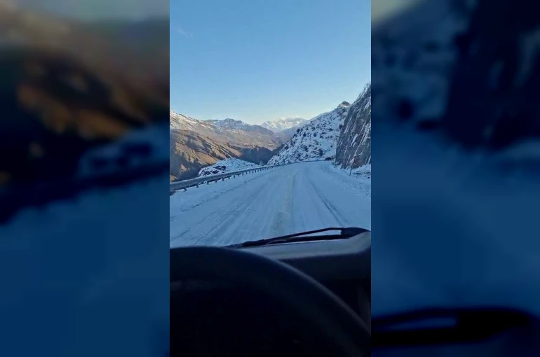 Çoruh vadisi buz pistine döndü