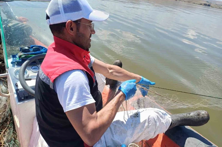 Çorum’da 3 bin 100 metre hayalet ağ ele geçirildi