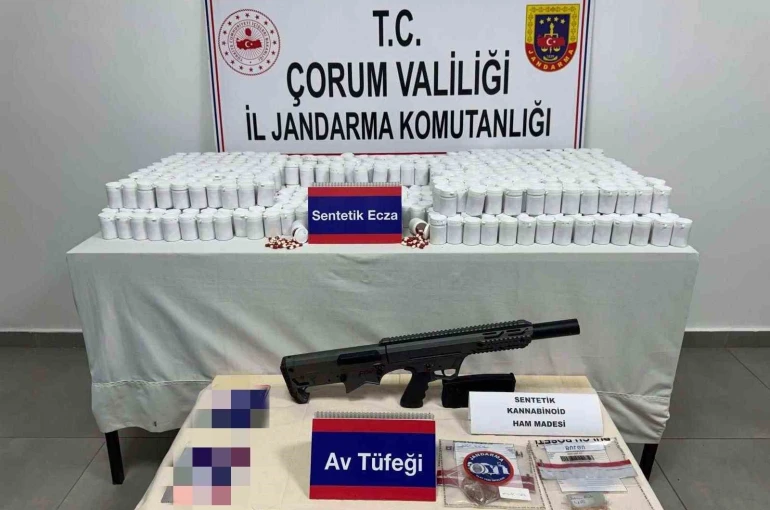 Çorum’da jandarma ekiplerinden uyuşturucu operasyonu: 5 gözaltı