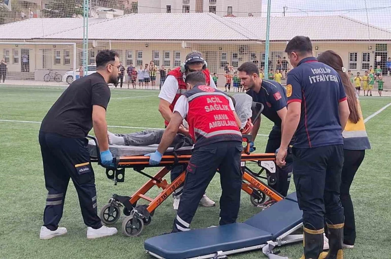 Çorum’da parmağı kopan çocuk için helikopter ambulans havalandı
