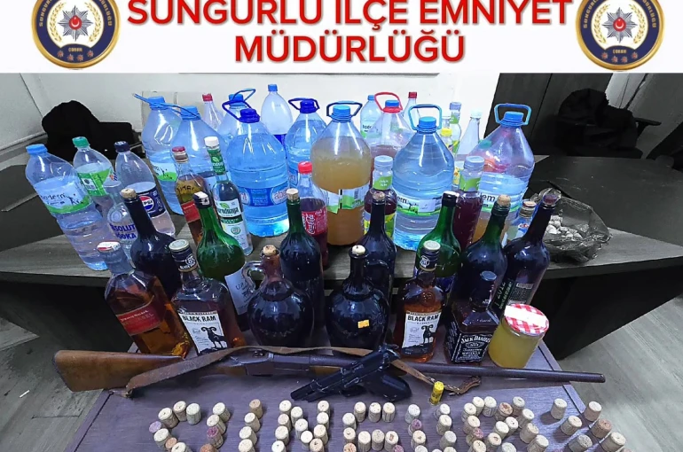 Çorum’da yılbaşı öncesi sahte alkol operasyonu: 3 gözaltı