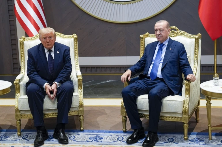 Cumhurbaşkanı Erdoğan, ABD Başkanı Trump’ı resmi törenle karşıladı