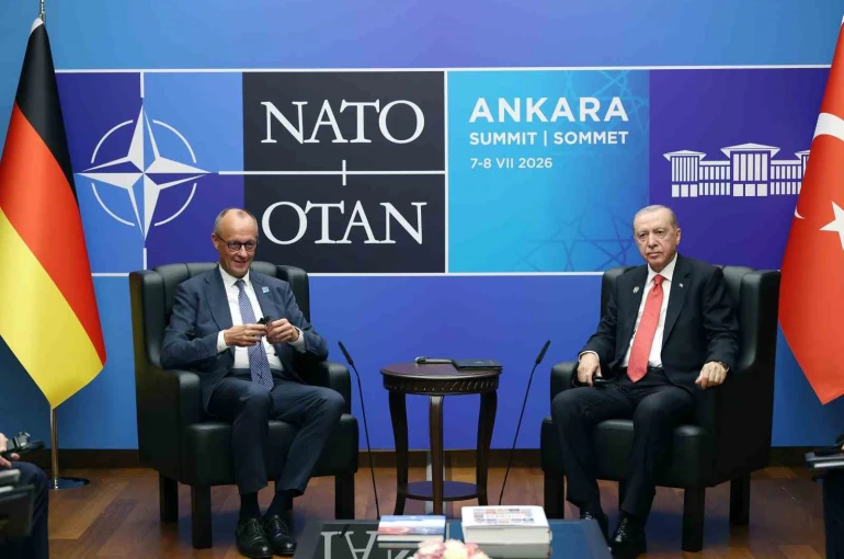 Cumhurbaşkanı Erdoğan, Almanya Başbakanı Merz ile bir araya geldi