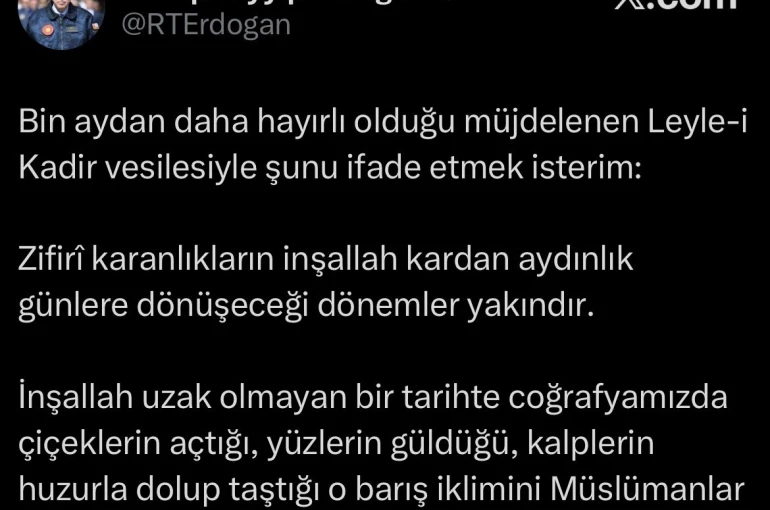 Cumhurbaşkanı Erdoğan: "Barış iklimini Müslümanlar olarak hep birlikte inşa edeceğiz"