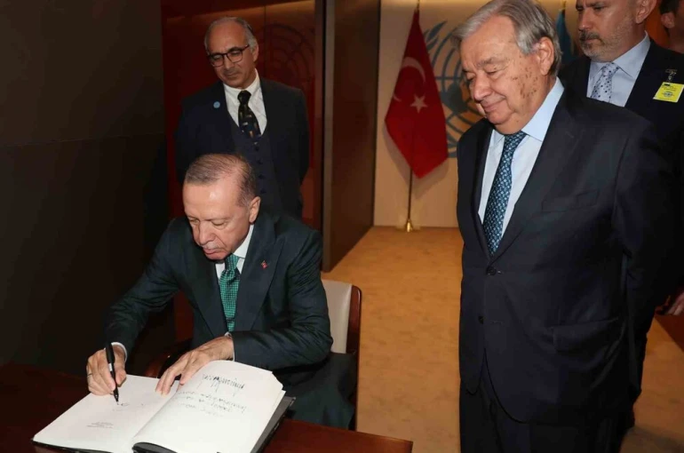 Cumhurbaşkanı Erdoğan, BM Genel Sekreteri Guterres ile görüştü