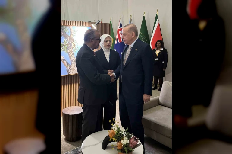 Cumhurbaşkanı Erdoğan, DSÖ Genel Direktörü Tedros’u kabul etti