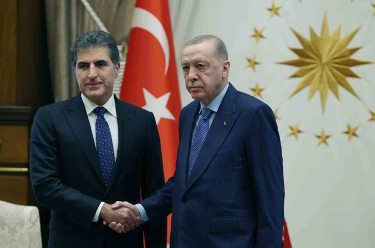 Cumhurbaşkanı Erdoğan, IKBY Başkanı Barzani’yi kabul etti