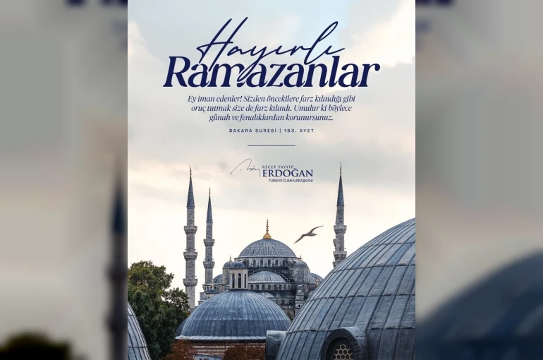 Cumhurbaşkanı Erdoğan: "Ramazan-ı Şerif’in milletimiz, İslam alemi ve tüm insanlık için hayırlar getirmesini diliyorum"