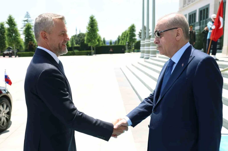 Cumhurbaşkanı Erdoğan, Slovakya Cumhurbaşkanı Pellegrini ile görüştü