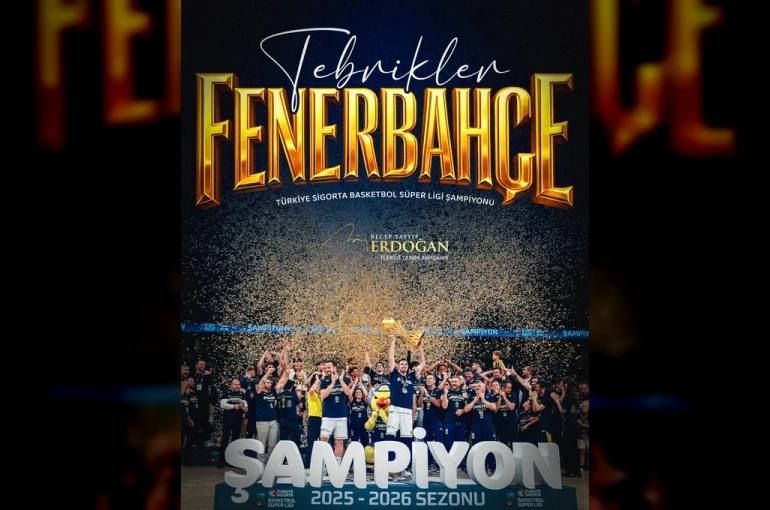 Cumhurbaşkanı Erdoğan’dan, Fenerbahçe Beko’ya tebrik mesajı