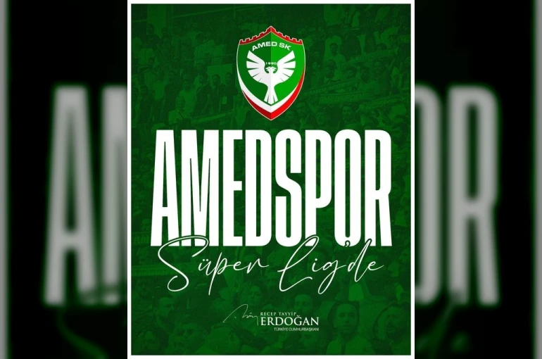 Cumhurbaşkanı Erdoğan’dan Süper Lig’e yükselen Amed Sportif Faaliyetler’e tebrik mesajı