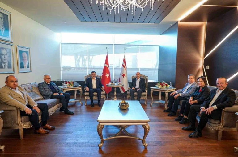 Cumhurbaşkanı Yardımcısı Yılmaz, KKTC’deki temaslarını tamamladı