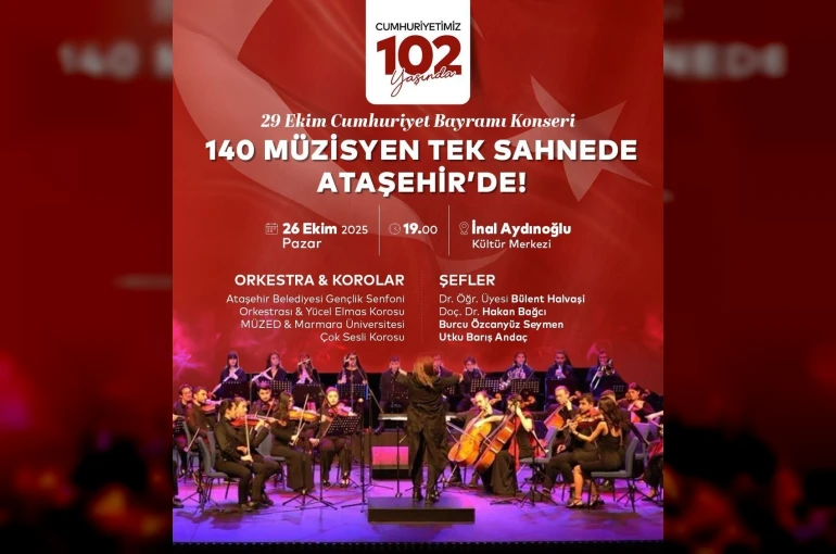 Cumhuriyetin 102. yılında 140 müzisyen aynı sahnede buluşuyor