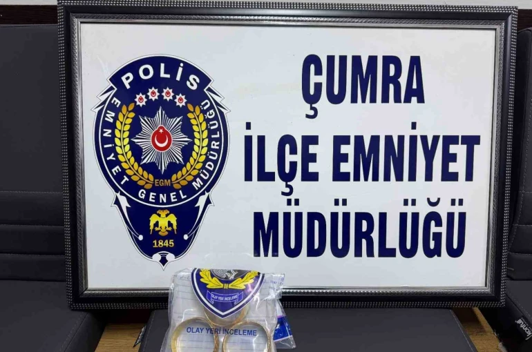 Çumra’da altın ve bağış kutusu hırsızı tutuklandı