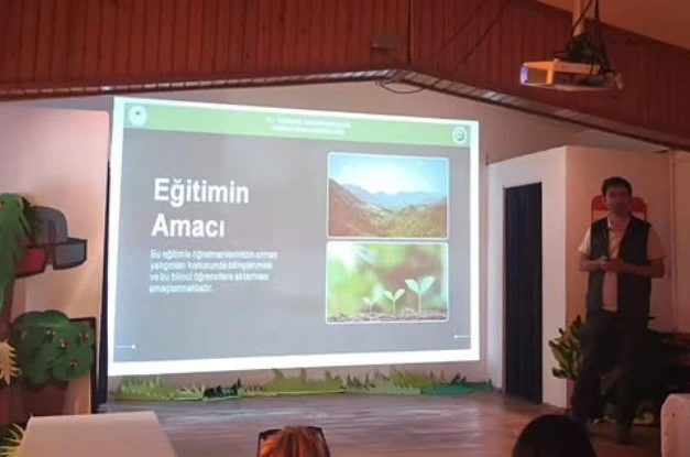 Datça’da öğretmenlere orman yangını eğitimi 
