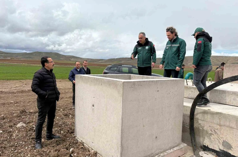 Demirözü sulaması tamamlama inşaatında çalışmalar sürüyor