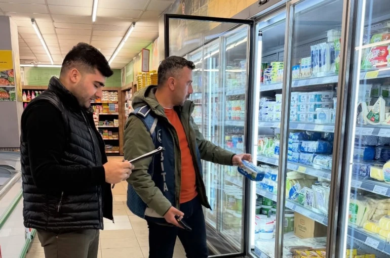 Demirözü’nde marketler denetlendi