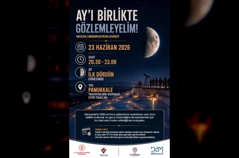 Denizli Bilim Merkezinden gökyüzü tutkunlarına özel etkinlik