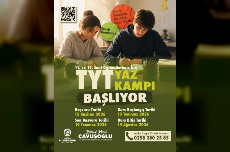 Denizli Büyükşehir üniversiteye hazırlanan gençlerin yanında