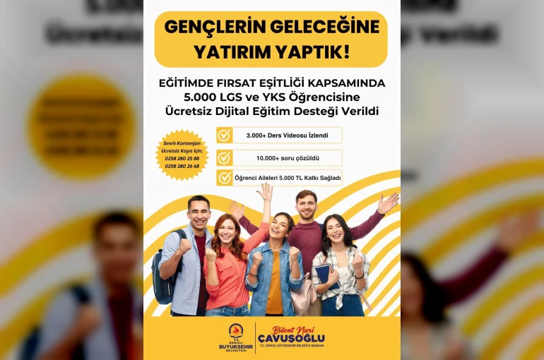Denizli’de Eğitimde Fırsat Eşitliği Projesi ile 5 bin gence ulaştı