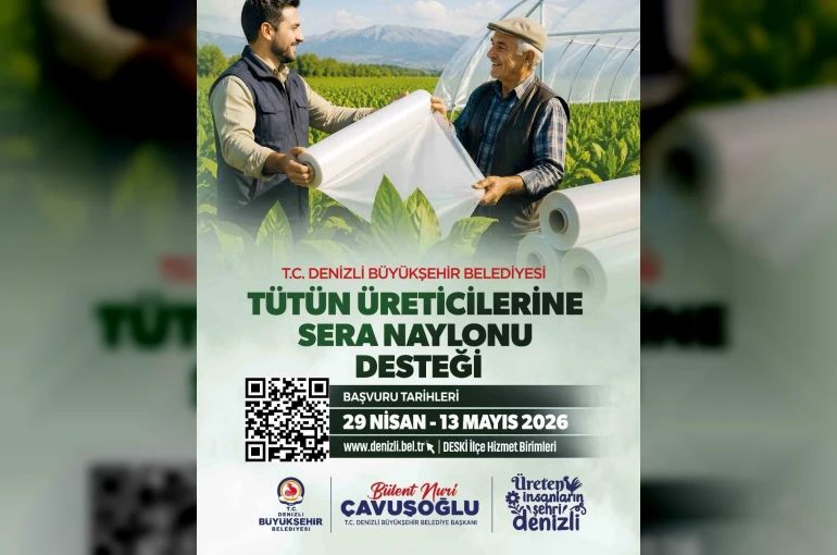 Denizli’de tütün üreticisine destek