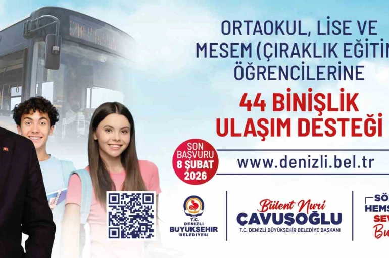 Denizli’de ulaşım desteğinde başvurular 8 Şubat’ta sona eriyor
