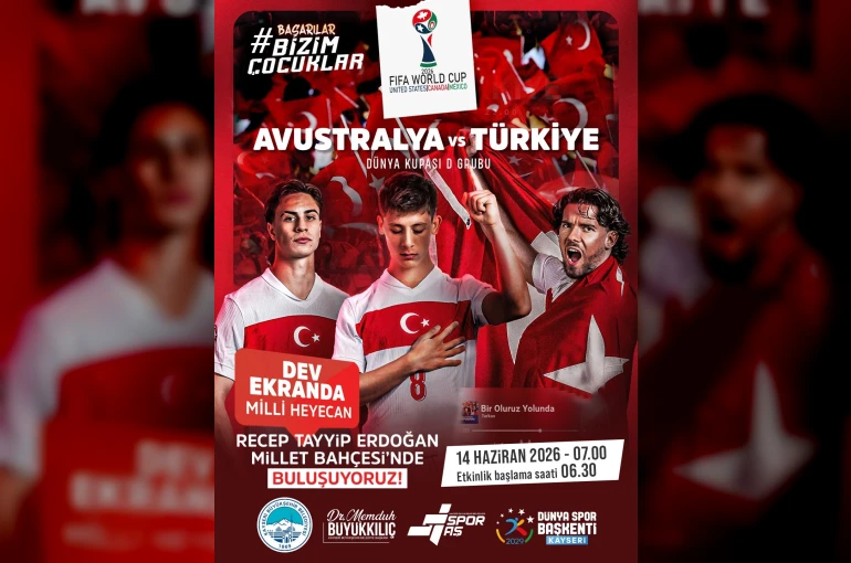 Dev ekranda milli maç heyecanı
