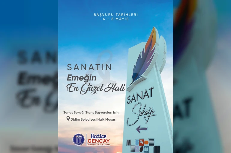 Didim Sanat Sokağı için başvurular başlıyor