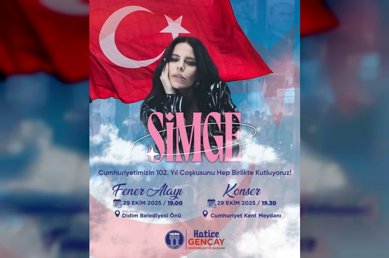 Didim’de 29 Ekim Cumhuriyet Bayramı Simge konseri ile kutlanacak