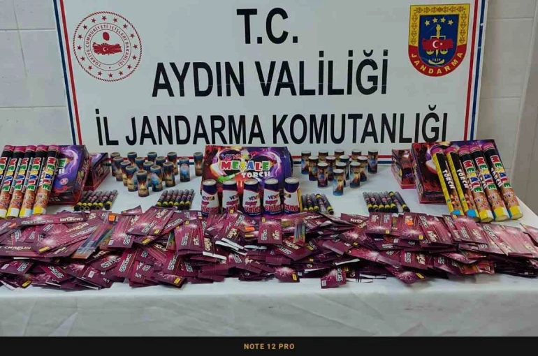 Didim’de işletmede 4 bin 630 adet yanıcı ve yakıcı madde ele geçirildi