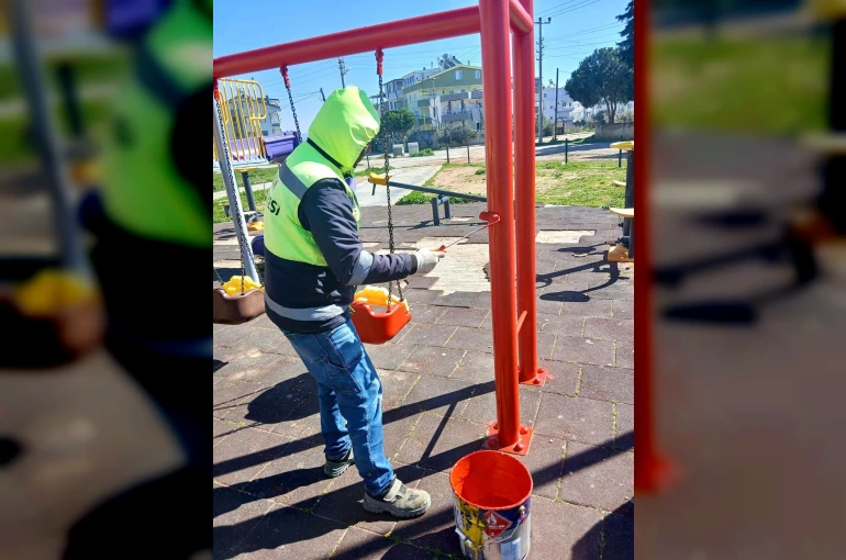 Didim’de parklar çocuklar için yenilendi