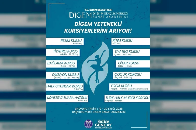 Didim’de sanat akademisi yeni dönem kurs kayıtları başladı