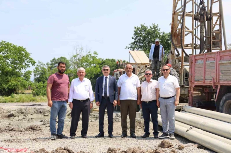 Dikmeli Köyü’nde içme suyu için sondaj çalışmaları sürüyor
