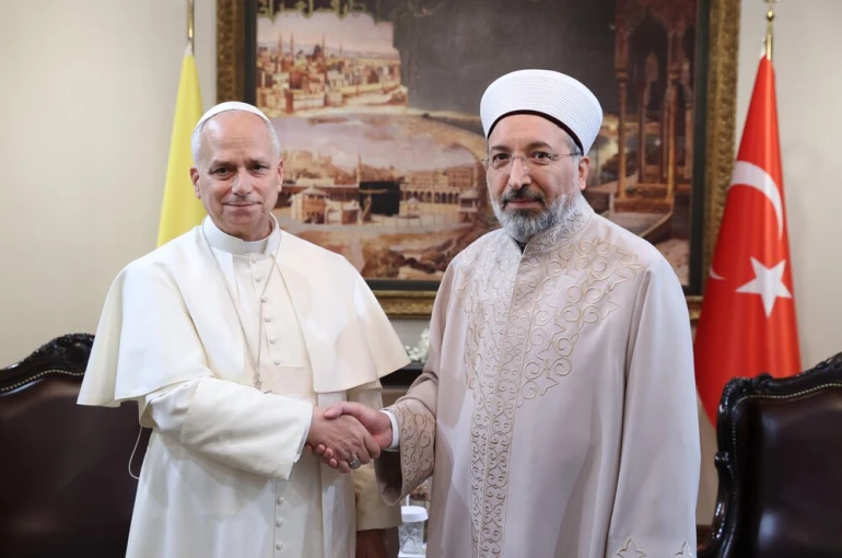 Diyanet İşleri Başkanı, Papa 14. Leo ile görüştü