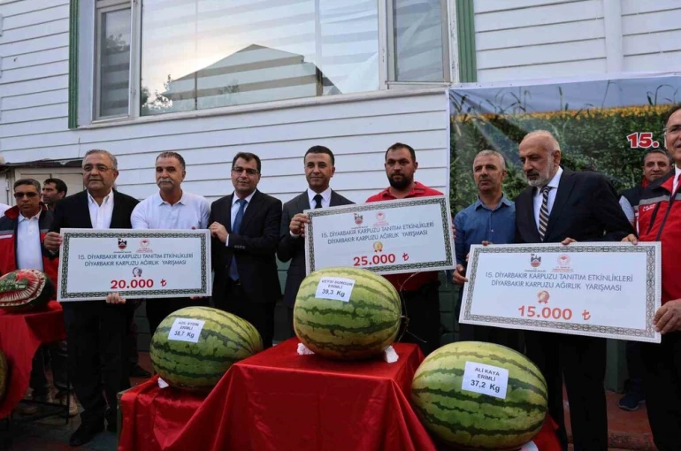 Diyarbakır’ın en büyük karpuzları seçildi
