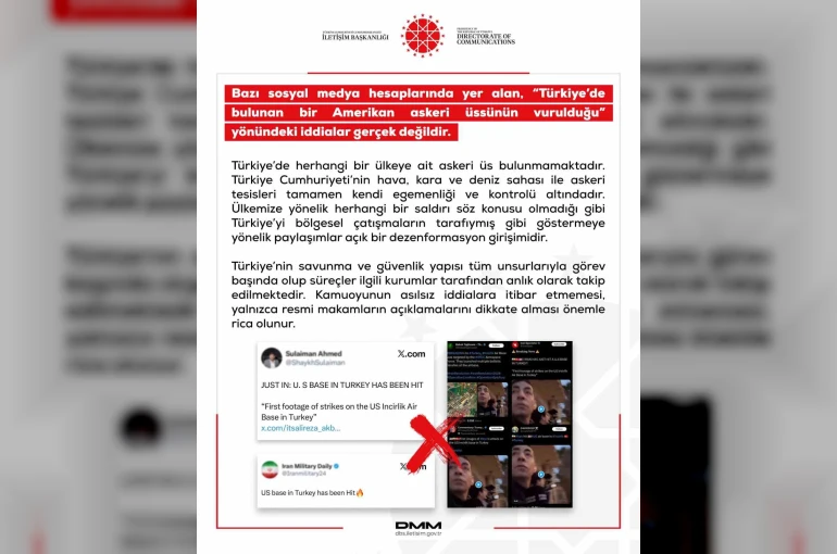 DMM: "Türkiye’de herhangi bir ülkeye ait askeri üs bulunmamaktadır" 