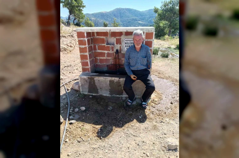 Doğup büyüdüğü köyüne 8 çeşme yaptırdı