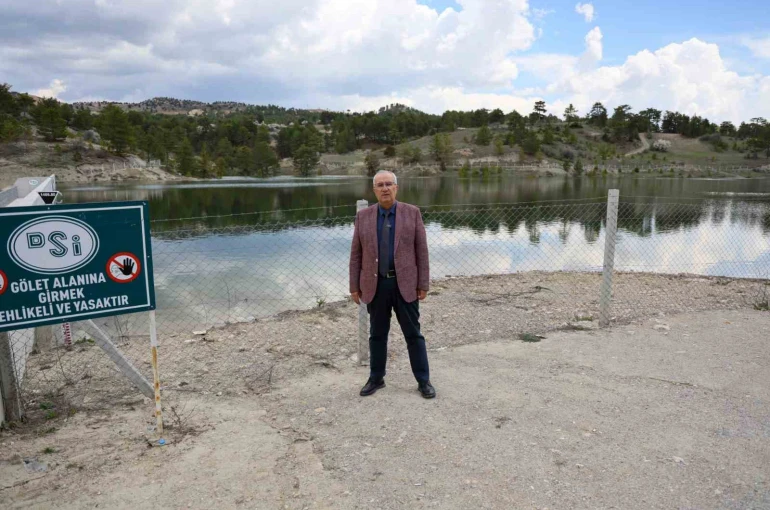 Dolup taşan gölet Çameli’ne bereket getirdi