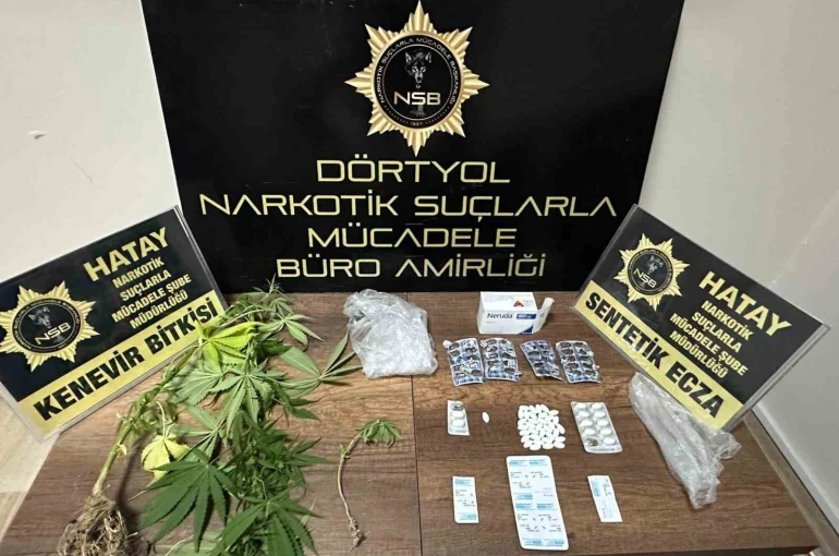 Dörtyol’da uyuşturucu operasyonu: 2 gözaltına
