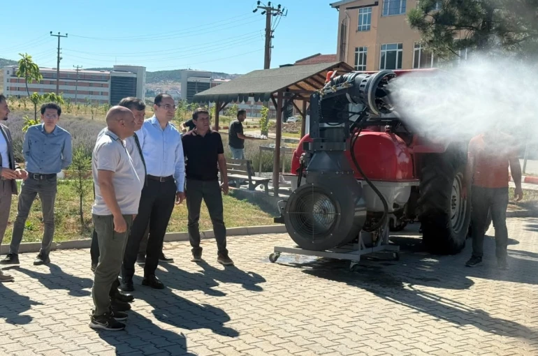 DPÜ Tavşanlı MYO’da geliştirilen "Turbo Fanlı Su Atomizer" protokole tanıtıldı 