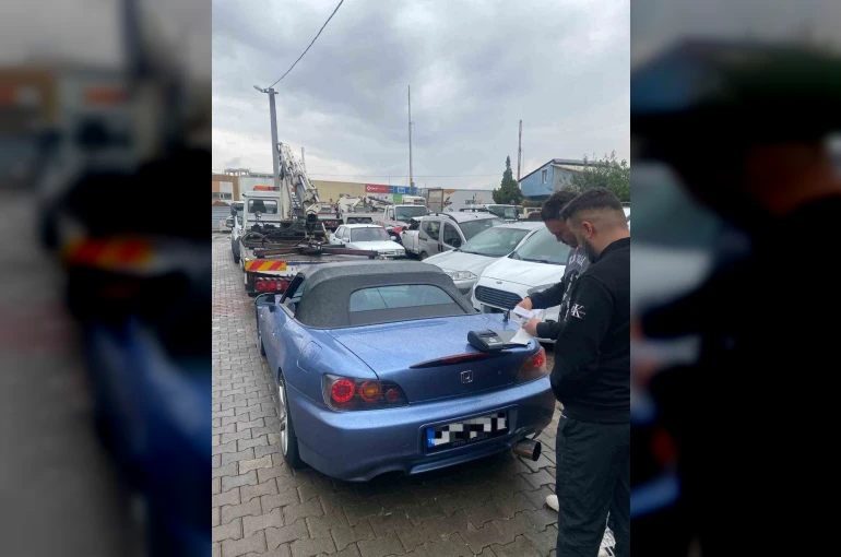Drift atan sürücüye 50 bin TL ceza