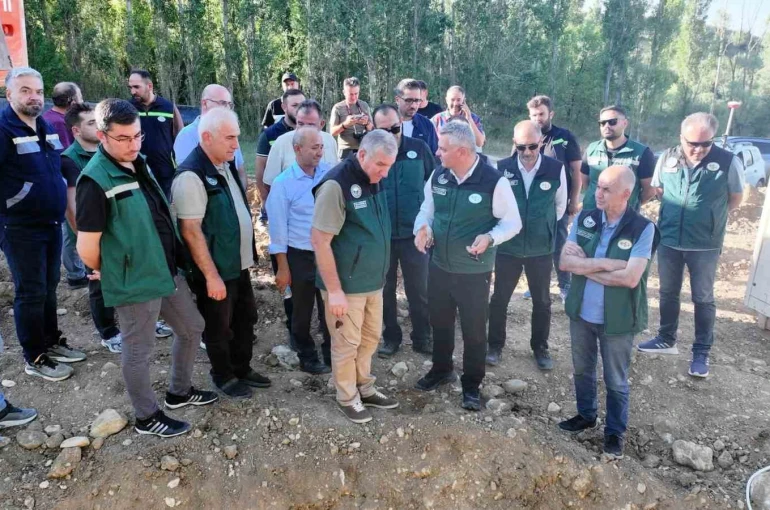 DSİ heyeti Turnaçayırı Barajı Sulama Projesi’ni sahada inceledi