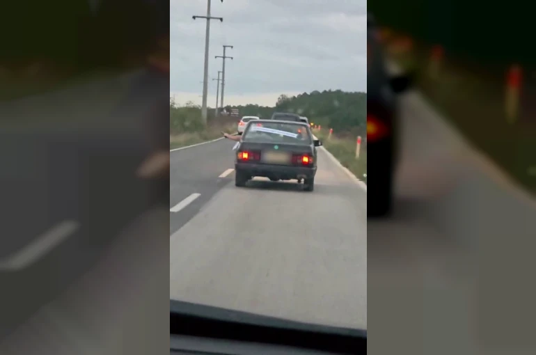 Düğün konvoyunda havaya ateş eden şahsa 35 bin lira ceza kesildi