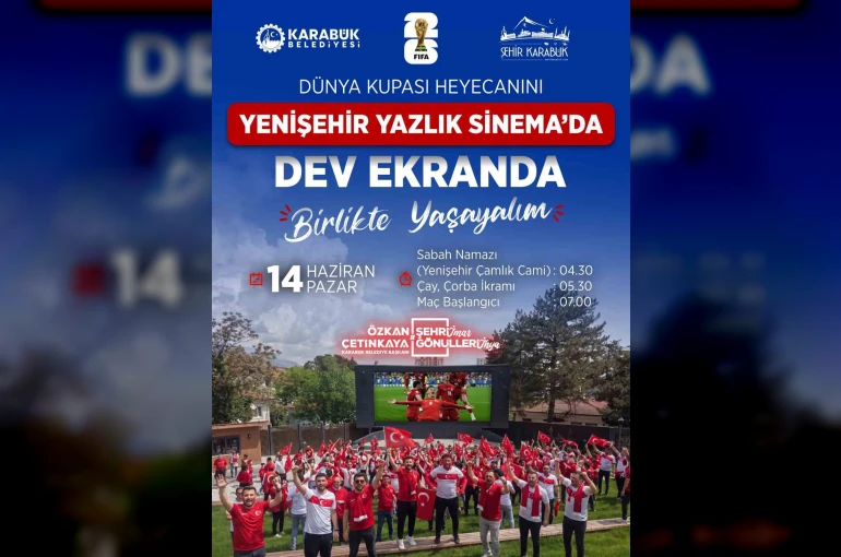 Dünya kupası heyecanı Yenişehir Yazlık Sineması’nda yaşanacak
