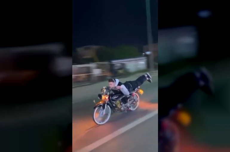 Dünyanın en pahalı uzanması... 200 bin TL ceza yedi, motosikleti bağlandı