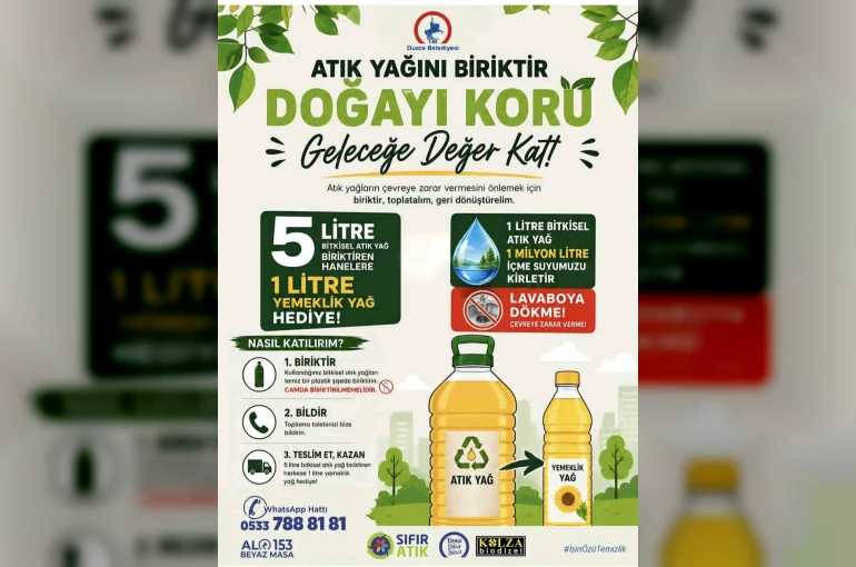 Düzce Belediyesi’nden atık yap kampanyası