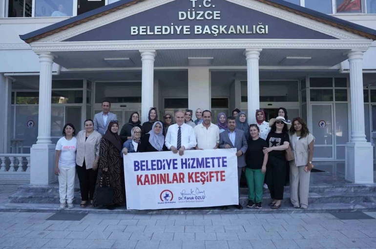Düzce Belediyesi’nden kadınlara proje gezisi