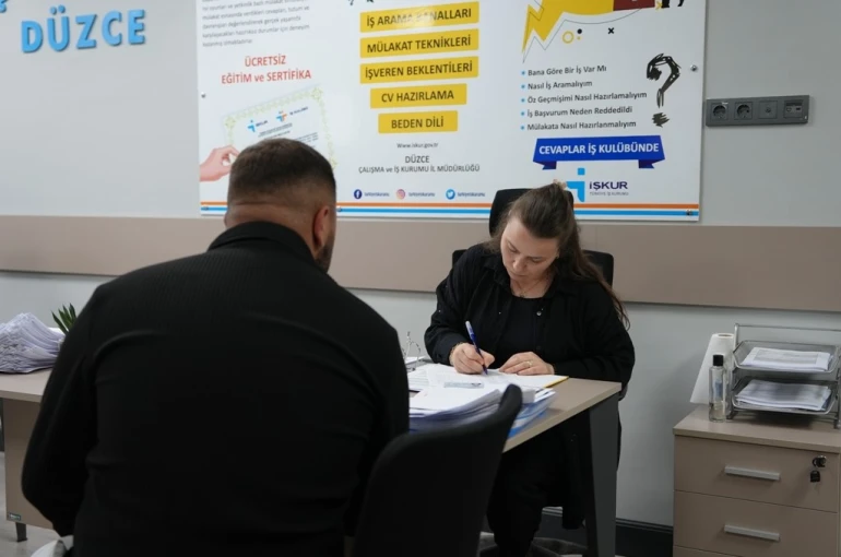 Düzce iş kulübü istihdama katkı sağlamaya devam ediyor