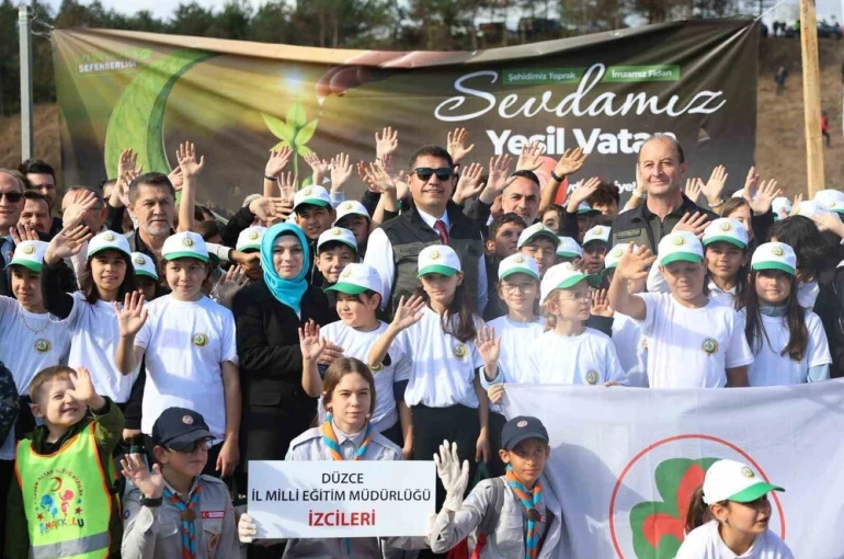 Düzce’de 43 bin 563 fidan toprakla buluştu