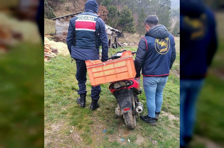 Düzce’de çalınan motosiklet 5 yıl sonra Bolu’da bulundu